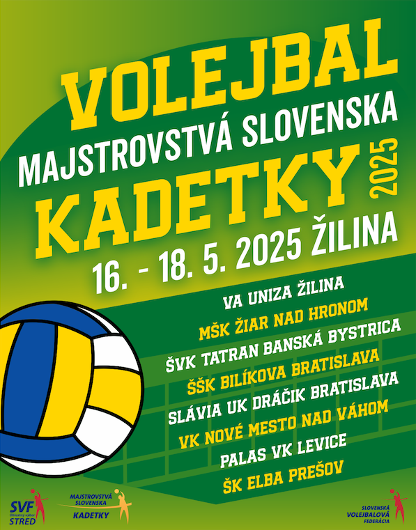 Finálový turnaj M-SR kadetiek (16. - 18. máj 2025, Žilina)