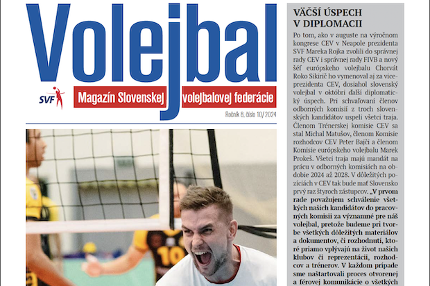 Vychádza nové číslo magazínu Volejbal - október 2024