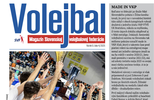 Vychádza nové číslo magazínu Volejbal - apríl 2025